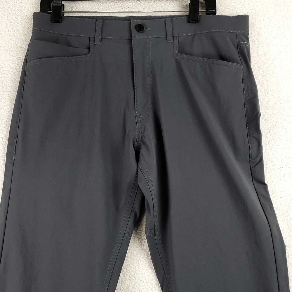 Western Rise Evolution Pants Men 33x30 (Fits 34x29) Gray Slim Travel Techwear - Picture 2 of 10